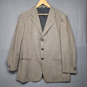 MANI Sport Coat Jacket Mens 44R 100% Wool 3 Button Vintage Made in USA